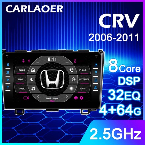 Автомагнитола 2 din, мультимедийный плеер Android 9,0, Авторадио GPS для Honda CRV CR-V 2006 2007 2008 2009 2010 2011 2 din, стерео, Wi-Fi ► Фото 1/6