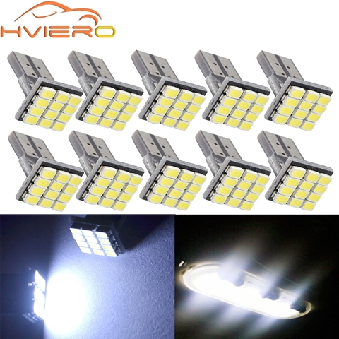 Оптовый 10Pcs T10 W5W Canbus белый 3020 1206 12SMD автомобиль хвост приборной панели автомобиля авто клиновой поворотной лампой 12Led DC 12V ► Фото 1/6