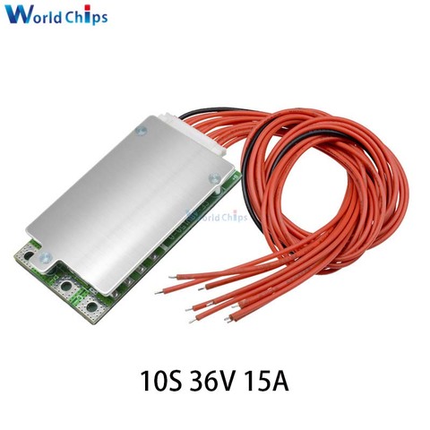 BMS 10S 36V 15A 20A 35A литиевая батарея Защитная плата PCB Li-Ion BMS балансировщик батареи PCM костюм для электровелосипеда ► Фото 1/6