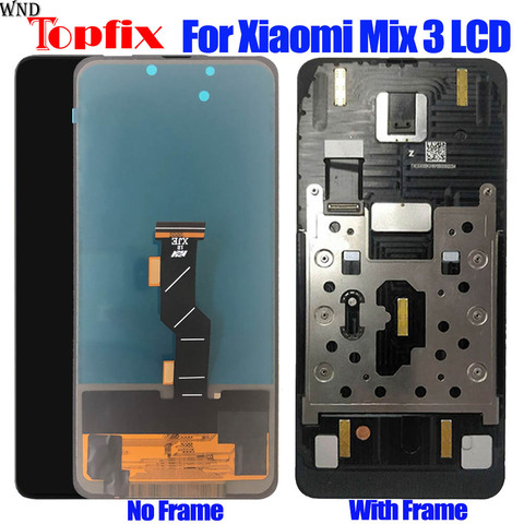 TFT-экран 6,1 дюйма для Xiaomi Mi Mix 3, ЖК-дисплей, сенсорный экран, дигитайзер, mi mix 3, дисплей для Xiaomi Mi MIX3, Черный Сменный ЖК-дисплей ► Фото 1/6