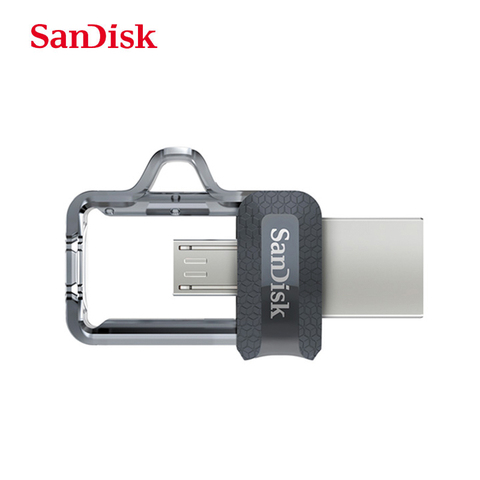 Двойной USB-накопитель SANDISK Ultra, 16 ГБ, 32 ГБ, 64 ГБ, 128 ГБ, 256 ГБ, OTG Type-C и Micro USB 3,0/USB3.1, многофункциональный usb-накопитель, u-диск ► Фото 1/6