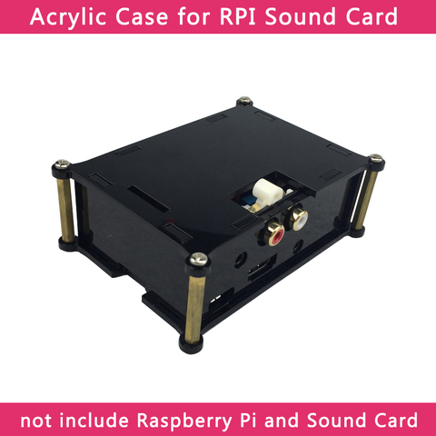 Чехол Raspberry Pi для аналоговой аудиоплаты, акриловый чехол для Hi-Fi DAC, коробка для звуковой карты, корпус для Raspberry Pi 3 Model B +/3B/2B ► Фото 1/6