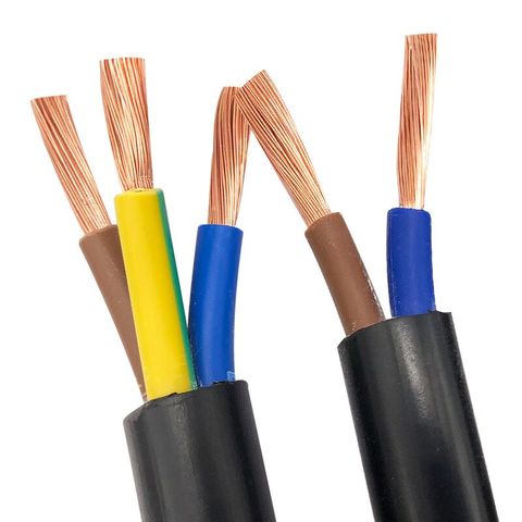 Стандартный медный кабель RVV с черной крышкой, 2 метра, электрические провода, 2 ядра, 3 ядра, 1 мм, 1,5 мм, 2,5 мм, 4 мм, 6 мм, провод метра ► Фото 1/6