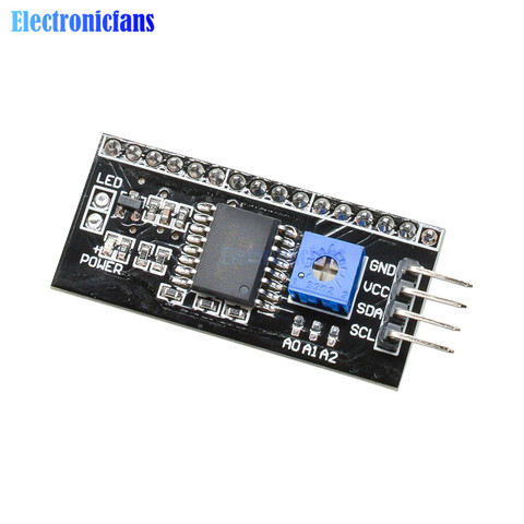 Плата адаптера IIC/I2C для ЖК-дисплея 1602 плата адаптера 5 в модуль преобразователя для ЖК-дисплея 1602 2004 ЖК-дисплей ► Фото 1/6