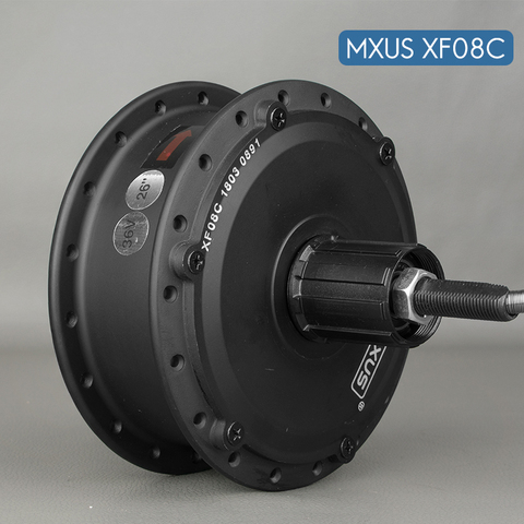 Мотор-ступица для электровелосипеда mxus XF08C, 250 Вт, высокоскоростной бесщеточный мотор-Шестерня, 24 В, 36 В, 48 В постоянного тока, мотор для задне... ► Фото 1/6