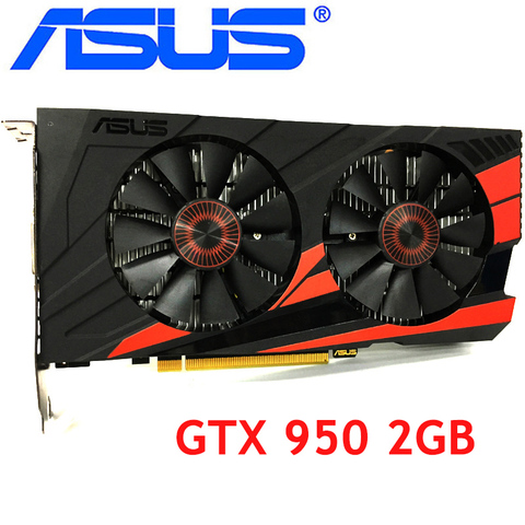 Видеокарта ASUS GTX 950 2 Гб 750 бит GDDR5 видеокарты для nVIDIA VGA карты Geforce GTX950 б/у мощнее, чем GTX 650 TI ► Фото 1/6