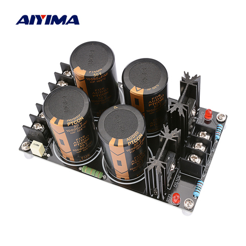 AIYIMA аудио 50 в 10000 мкФ конденсатор Schottky выпрямительный фильтр плата питания 120A DIY звуковой динамик усилитель фильтр двойной 32 в ► Фото 1/6