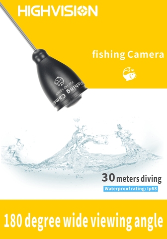 Камера для подводной рыбалки, 2 МП, ночное светодиодный ение, 180 градусов ► Фото 1/3