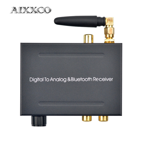 AIXXCO цифровой аналоговый аудиоконвертер 192 кГц с приемником Bluetooth и регулировкой громкости ► Фото 1/1