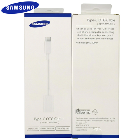 Samsung Type C OTG кабель Type C к USB A коннектор адаптер для Galaxy S20 S10 S9 S8 Plus A71 A51 A41 S20FE Note 20 Ultra 8 9 10 + ► Фото 1/6