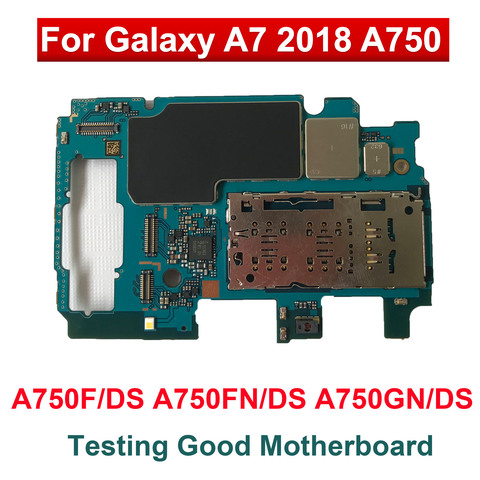 Оригинальная материнская плата для Samsung Galaxy A7 2022 A750F A750F/DS A750FN/DS A750GN/DS, 64 ГБ, 128 ГБ, разблокированная материнская плата, логические платы ► Фото 1/2