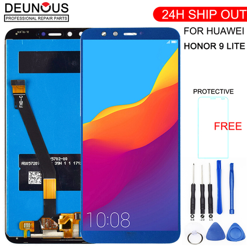 ЖК-дисплей с сенсорным экраном и дигитайзером для Huawei Honor 9 Lite, ЖК-дисплей с рамкой для Honor 9 Lite, LLD, L31, L22A, панель ► Фото 1/6