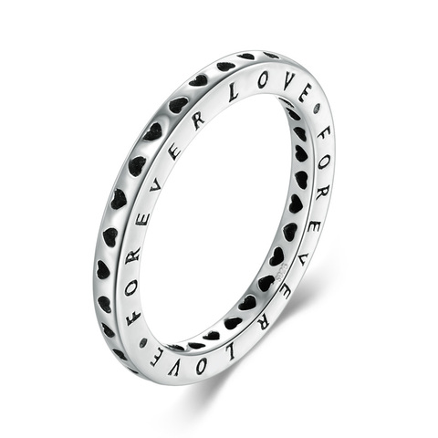 Кольцо Modian из 100% стерлингового серебра 925 пробы в форме сердца, изысканное составное классическое кольцо Forever Love для женщин, ювелирные издел... ► Фото 1/5