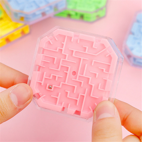3D лабиринт Магический кубик, прозрачная десятисторонняя головоломка, скоростной куб, катящийся мяч, игра, кубики, лабиринт, игрушки для дете... ► Фото 1/5