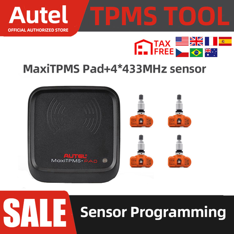 Autel MaxiTPMS Pad сенсор программист автомобильный TPMS инструмент 433 МГц датчик MX Программирование активация клон mx-сенсор датчик давления в шинах s инструмент для авто программатор датчик давления в шинах ► Фото 1/6