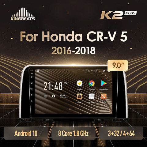 KingBeats штатное головное устройство for Honda CRV CR-V 5 RT RW 2016 2017 2022 GPS Android 8.1 автомагнитола на андроид магнитола для Хонда ЦРВ ЦР-В 5  автомобильная мультимедиа Octa Core 8 core*1.8G DDR4 ► Фото 1/6