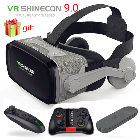 Очки виртуальной реальности VR Shinecon 9,0, шлем виртуальной реальности, 3D очки, гарнитура, шлем для смартфона, Google Cardboard, стерео ► Фото 1/6