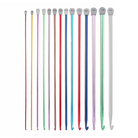 Ручки для вязания в алюминиевой оплетке, 2,5-11 мм, 7 размеров ► Фото 1/5