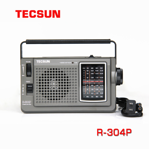 TECSUN R-304 Высокочувствительный FM-радиоприемник MW/SW со встроенным динамиком ► Фото 1/5