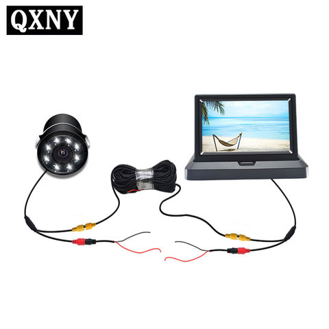 QXNY Автомобильный складной монитор HD видео монитор парковки автомобиля TFT LCD экран 5 дюймов дисплей с задней камерой разрешение 800X480 ► Фото 1/6