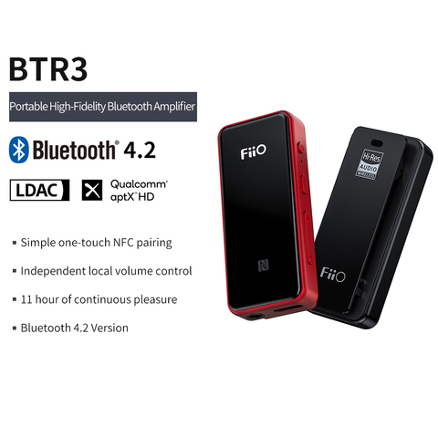 FiiO BTR3 csr8675 USB DAC/bluetooth-приемник aptXLL/aptXHD/LDAC для телефонов iphone/Android/ПК ► Фото 1/1