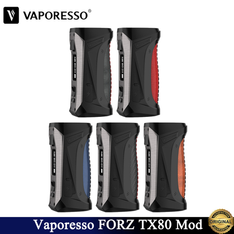 Оригинальная электронная сигарета Vaporesso FORZ TX80 VW Box Mod 80 Вт, водонепроницаемая электронная сигарета, подходит для аккумулятора 18650 для резервуара 25, электронная сигарета, вейп ► Фото 1/6