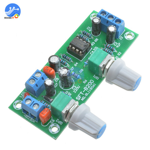 Предусилитель стерео NE5532 Tone Board DC 10-24V сабвуфер низкочастотный фильтр Модуль FR-4 PCB сильный анти-помех ► Фото 1/6