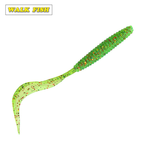 Walk Fish 8 шт./лот 12 см, 2,4 г, рыболовные приманки, силиконовые приманки для ловли рыбы, Мягкая приманка, червь, приманка, искусственная Рыболовная... ► Фото 1/6