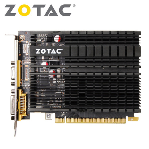 ZOTAC GT 610 1 ГБ Графика карты GeForce GT610 1GD3 видеокарты GPU карта оригинальный NVIDIA компьютерные офисные игры VGA, HDMI, Dvi видеокарта ► Фото 1/6
