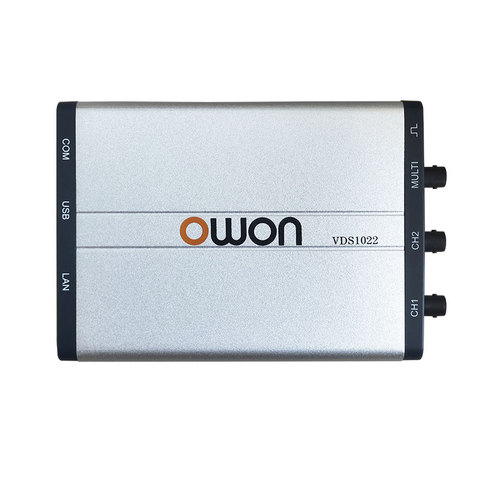 Цифровой осциллограф Owon VDS1022/VDS1022I, полоса пропускания 100MSA/S 25 МГц, портативный осциллограф с подключением через порт USB ► Фото 1/6