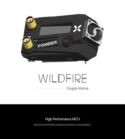 Foxeer Wildfire 5,8 ГГц 72CH модуль заземляющей станции OLED с двойным приемником поддержка OSD обновление прошивки для очков Fatshark FPV ► Фото 1/3