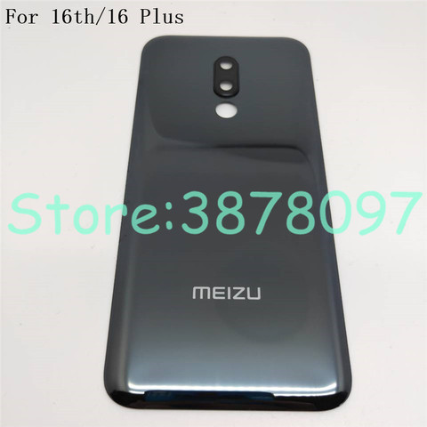 Оригинальный стеклянный чехол для Meizu 16 16th, задняя крышка со стеклом, корпус, задняя дверь, чехол с камерой и линзами ► Фото 1/5