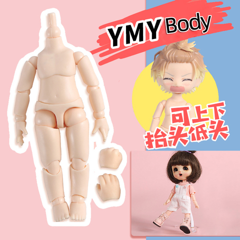 BJD кукла игрушки YMY тело подходит для глиняной головы ob11 obitsu11 BJD кукла тела шаровой шарнир Кукла игрушка ручной набор кукла аксессуары ► Фото 1/6