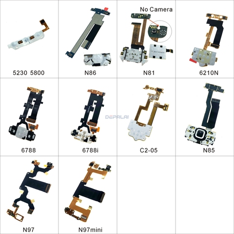 Мобильный телефон для гибкого кабеля, заменяемые клавиатуры для Джойстик Мембрана для Nokia 5230 5800 N86 N81 6210N 6788 я C2-05 N97 мини N85 ► Фото 1/6