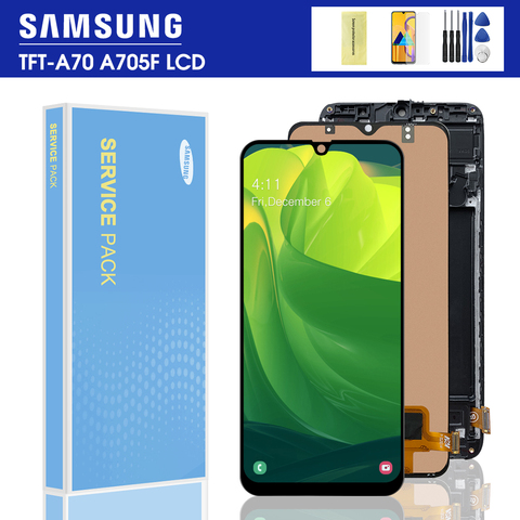 6,7 ''ЖК дисплей для Samsung Galaxy A70 2022 A705 A705F A705DS, ЖК-дисплей, сенсорный экран, дигитайзер, для сборки, для Samsung 70 с ЖК-дисплеем ► Фото 1/6