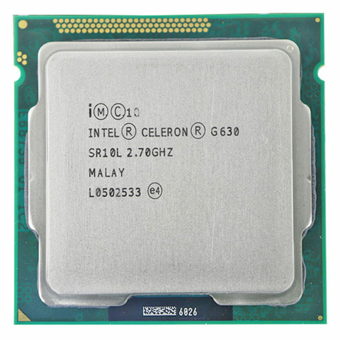 Процессор INTEL Pentium G630, 2,7 ГГц, 3 м, двухъядерный Разъем LGA1155 65 Вт, процессор PENTIUM ► Фото 1/2