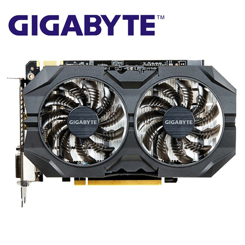 Оригинальные графические карты GIGABYTE GTX 950 2 Гб бит GPU видеокарта для nVIDIA Geforce GTX950 PCI-E X16 карты видеокарты б/у ► Фото 1/6