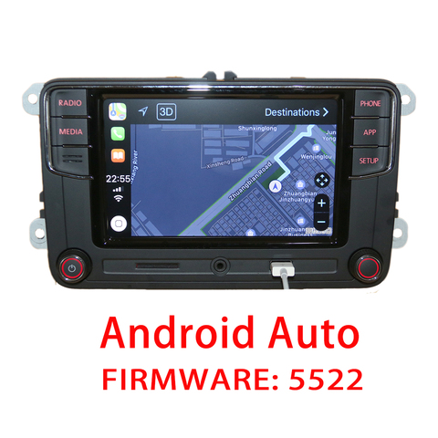 Радиоприемник Android Auto CarPlay RCD330 RCD340 Plus, NoName для VW Tiguan Golf 5 6 Jetta MK5 MK6 Passat CC Polo 6RD035187B/6RF035187E ► Фото 1/5