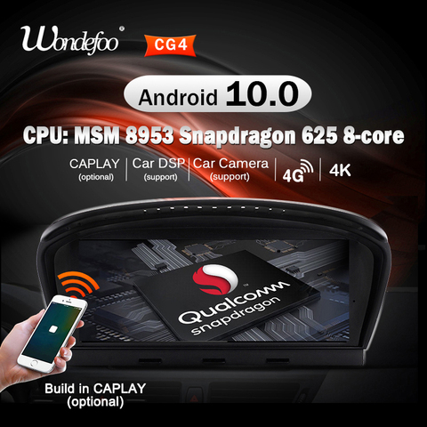 Snapdragon Android 10 автомобильное радио GPS для BMW 5 серии E60 E61 E63 E64 E90 E91 автомобильное аудио навигация Авторадио Стерео магнитола no 2 din 2din ► Фото 1/6