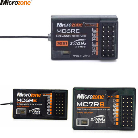 MicroZone MC6RE MC7RB MC6RE мини-приемник 6CH для MicroZone MC6C 2,4G 6CH контроллер передатчик для фототехники ► Фото 1/6