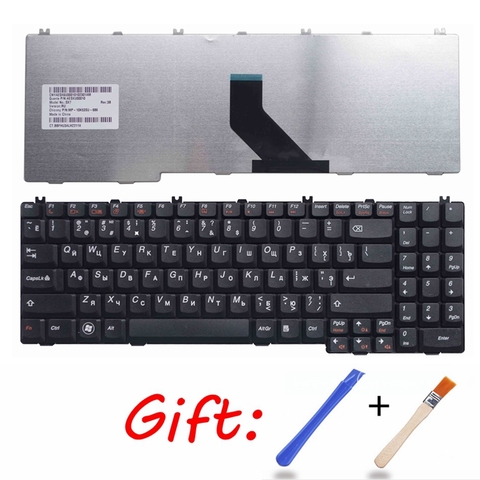 Русская черная новая клавиатура для ноутбука Lenovo G555 G550M G550S G555AX G550AX G550 G550A G555AX B550 B560 V560 B560A G555A ► Фото 1/4