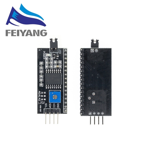 Модуль последовательной платы с портом IIC/I2C/TWI/SPI, интерфейсный модуль 1602, ЖК-дисплей, 10 шт. ► Фото 1/4