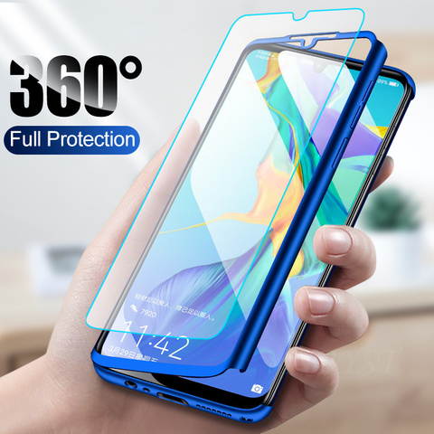 360 Защитный чехол для телефона Huawei P40 Lite P30 P10 P20 Pro P Smart, полный противоударный чехол для Huawei Mate 30 Pro 20 10 Lite ► Фото 1/6