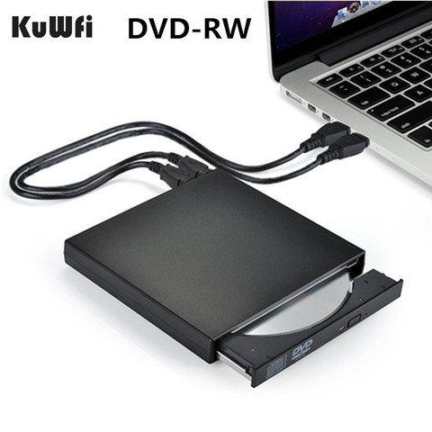 Внешний оптический привод DVD ROM USB 2,0 CD/DVD-ROM, CD-RW-плеер, записывающее устройство, портативное устройство для ноутбука, windows, Macbook ► Фото 1/6