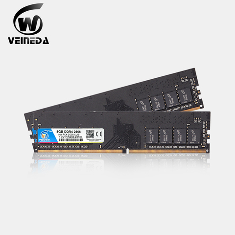 VEINEDA ddr4 8 gb PC компьютер RAM 4GB 8 GB 4G 8G память DDR 4 PC4 2133 2400 2666Mhz настольная DDR4 материнская плата Memoria 288-pin ► Фото 1/6
