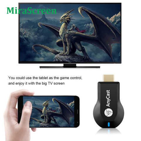 ТВ-флешка Wi-Fi HDMI медиа видео-стример ТВ-адаптер приемник для AnyCast M2 Plus для Airplay 1080P HDMI ТВ-флешка для DLNA Miracast ► Фото 1/6