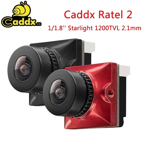 19*19 мм Caddx Ratel 2 1/1.8 ''Starlight 1200TVL 2,1 мм NTSC PAL 16:9 4:3 переключаемая микро-камера Super WDR FPV для FPV гонок ► Фото 1/6