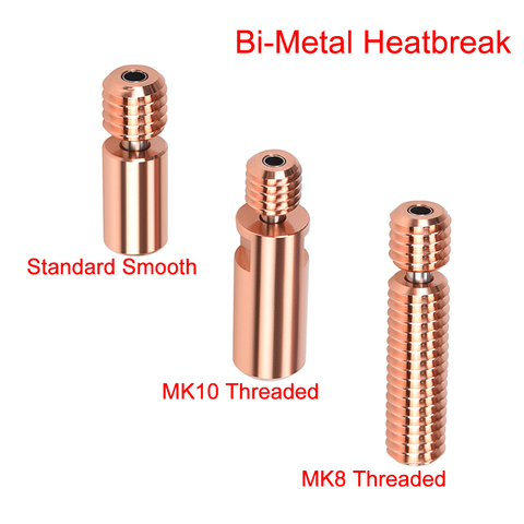 Биметаллический тепловой биметаллический терморазрыв BIQU MK10 MK8 горло для E3D V6 Dragon HOTEND/FLY Volcano 1,75 мм нить детали для 3D-принтера ► Фото 1/6
