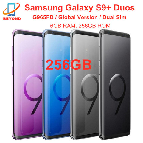 Samsung Galaxy S9 + S9 Plus Duos G965FD Dual Sim 256G ROM 6G RAM глобальная версия Octa Core 6,2 