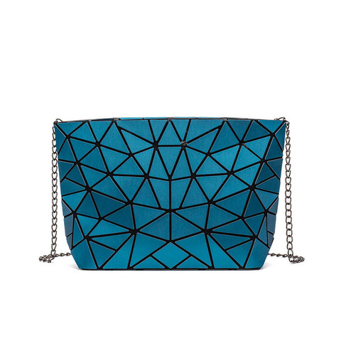 Женская сумка на цепочке через плечо, модная сумка-мессенджер с геометрическим рисунком, простые складные сумки через плечо, клатч, вечерняя сумка, 2022 ► Фото 1/5